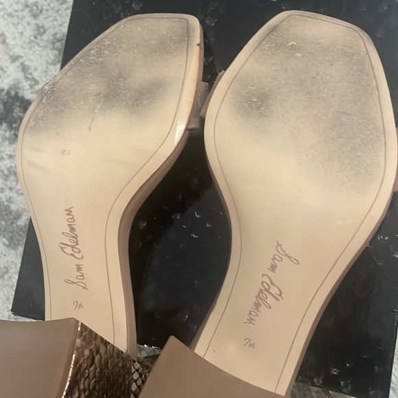 Sam Edelman Daniella Snake Heels size 7.5M - Picture 4 of 5